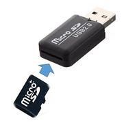 Clé USB 2.0 Haute Vitesse Lecteur Carte Mémoire Adaptateur Micro SD TF Reader Noir