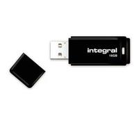 Integral Clé USB Neon – USB 2.0, design fluorescent, compatible PC et Mac – 16 Go Noir
