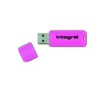 Cle USB 2.0 Integral Neon 128Go Rose