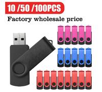 Clé USB 2.0 personnalisable avec logo gratuit, 10/50/100 PCS, 1 Go, 4 Go, 8 Go, 16 Go, 32 Go, 64 Go, Clé USB, Disque Flash, U Disk silver-10pcs