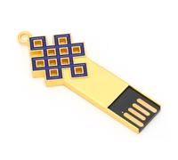 Cle USB 2.0 portable et etanche en metal pour le partage de donnees (32 Go)