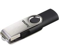 Clé USB 2.0 ""Rotate, 8 GB (10 MB/s, Flashpen Rotate) Noir/Argenté