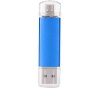 Clé USB 2 en 1 en alliage d'aluminium OTG 8G pour OS X bleu G