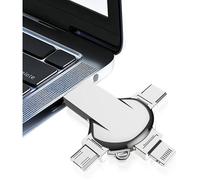 Cle Usb 256 Go 4 En 1 Clé Usb 256 Go Cle Usb Sans App Cruciforme Entièrement Pour Smartphone Avec Ios Pad Android Pc[YC271]