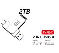 CLé USB 2TB 2 en 1 Type C Pen Drive 2000 GB Portable Clef USB3.0 USB C