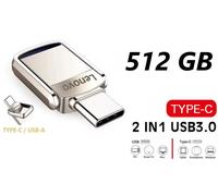CLé USB 2TB 2 en 1 Type C Pen Drive 512 Go Portable Clef USB3.0 USB C