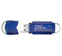 Integral Clé 8 Go USB 3.0 Courier Cryptage Matériel Sécurisé AES-256 Certifiée Fips 197 Bleu INFD8GCOU3.0-197