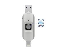 Clé USB 3.0 cryptée pour iPhone - Stockage Externe - Encryptage d'empreintes digitales - pour iPhone/iPad/iPadmini/Mac/PC - Clé USB 3.0-64 Go