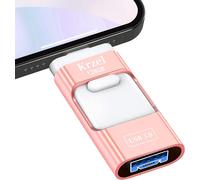 Clé Usb 3.0 Flash Drive 128 Go 4 En 1 Pour Téléphone/Ipad, Téléphone Android/Tablette, Pc, Otg Usb Flash Drive Swivel Thumb Drive Usb Clé Usb Rugged Metal Pen Drive[L928]