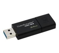 Clé USB 3.0 Kingston DataTraveler 100 G3 64 Go Noir G