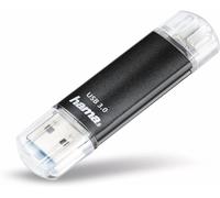 Clé Usb 3.0 ""Laeta Twin (Flashpen,Otg,Aluminium,Usb 3.0,Jusqu'À 40 Mo/S,16Gb) Noir