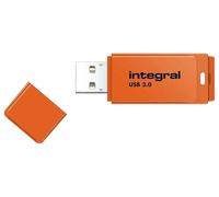 Clé USB 3.0 Néon, 128 Go Orange - INFD128GBNEONOR3.0