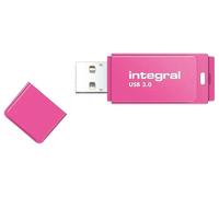 Clé USB 3.0 Néon, 128 Go Rose - INFD128GBNEONPK3.0