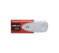 Cle USB 3.0 PNY Attaché 4 128Go Rouge Blanc