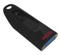SanDisk 256Go Ultra Flash Drive Clé USB, des vitesses allant jusqu'à 130 Mo/s, USB 3.0, Noir