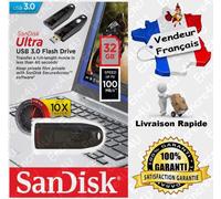 Clé USB 3.0 SANDISK ULTRA : 16 Go SDCZ48 100 MB/s - Existe aussi en 32 64 128 Gb