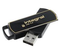 Integral Clé USB Secure 360 8 Go USB 3.0 Chiffrement AES-256 Noir