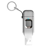 Clé USB 3.0 Type C 64 Go OTG en métal avec lecteur d'empreintes digitales
