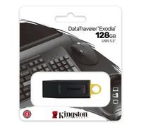 Kingston DataTraveler Exodia DTX/128GB Clé USB 3.2 Gen 1 - avec capuchon de protection et anneaux pour porte-clés de plusieurs couleurs