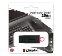 Kingston DataTraveler Exodia DTX/256GB Clé USB 3.2 Gen 1 - avec capuchon de protection et anneaux pour porte-clés de plusieurs couleurs