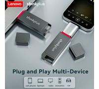 Clé USB 3.2 LENOVO à grande vitesse, lecteur flash USB à transmission rapide, options de capacité multiples de 32 Go/64 Go/128 Go/256 Go/512 Go/1 To, puce puissante, plug and play, clé mémoire en méta