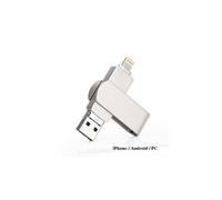 Clé usb 3 en 1 pour iphone android pc stockage externe usb 3. 0 haute vitesse mémoire mental 32 go 1