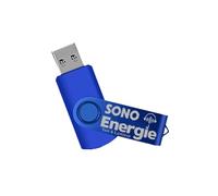 Clé USB 32 gigas Bleu Logo Sono Energie