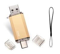 Clé USB 32 Go 2 en 1 USB C Flash Drive 32 Go OTG Type C USB 2.0 Type C Memory Stick 32 GB pour OTG Android Appareils TéLévision (Or)