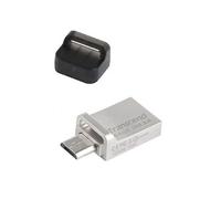Mémoire supplémentaire USB pour smartphone/tablette Transcend JetFlash® 890 argent 32 GB USB 3.1 (2è gén.), USB-C®
