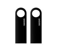 Clé USB 32 Go,Lot de 2 Portable Clef USB 32 GB avec Crochet Pen Drive USB Flash Drive 32GB pour Ordinateur Portable/PC/Voiture etc.