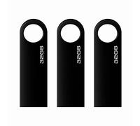 Clé USB 32 Go,Lot de 3 Portable Clef USB 32 GB avec Crochet Pen Drive USB Flash Drive 32GB pour Ordinateur Portable/PC/Voiture etc.