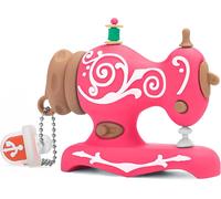 Clé USB 32 Go, Nouveauté USB Mémoire Stick Forme de Machine à Coudre Pendrive Stockage USB Externe Flash Drive, Rose Rouge