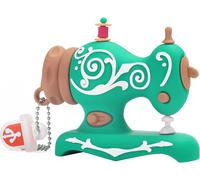 Clé USB 32 Go, Nouveauté USB Mémoire Stick Forme de Machine à Coudre Pendrive Stockage USB Externe Flash Drive, Vert