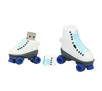 Clé USB 32GB en Forme de Patins à Roulettes - Mémoire Flash Externe Disk Pen Drive Stockage Pendrive (Bleu)