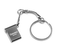 Clé USB 32Go 2.0, Métal Clé USB 32 Giga Mini Clef USB 32GO Imperméable USB 2.0 Pen Drive 32GB avec Crochet pour Ordinateur Portable/PC/Tablette etc (Gris)