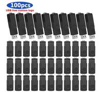 Clé USB 50/100 de 1 Go,2 Go,4 Go,8 Go,16 Go,32 Go,64 Go,lot de 10/2.0 pièces - Type 100pcs Black-128MB