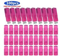 Clé USB 50/100 de 1 Go,2 Go,4 Go,8 Go,16 Go,32 Go,64 Go,lot de 10/2.0 pièces - Type 100pcs Pink-512MB