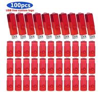 Clé USB 50/100 de 1 Go,2 Go,4 Go,8 Go,16 Go,32 Go,64 Go,lot de 10/2.0 pièces - Type 100pcs Red-512MB