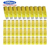 Clé USB 50/100 de 1 Go,2 Go,4 Go,8 Go,16 Go,32 Go,64 Go,lot de 10/2.0 pièces - Type 100pcs Yellow-512MB