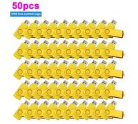 Clé USB 50/100 de 1 Go,2 Go,4 Go,8 Go,16 Go,32 Go,64 Go,lot de 10/2.0 pièces - Type gold 50pcs-4GB