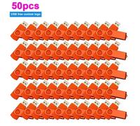 Clé USB 50/100 de 1 Go,2 Go,4 Go,8 Go,16 Go,32 Go,64 Go,lot de 10/2.0 pièces - Type orange 50pcs-16GB
