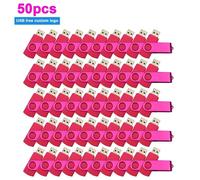 Clé USB 50/100 de 1 Go,2 Go,4 Go,8 Go,16 Go,32 Go,64 Go,lot de 10/2.0 pièces - Type pink 50pcs-16GB