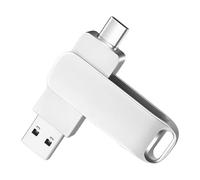 Clé USB 512 Go, USB 3.0 et Type C, Stockage sécurisé, boîtier en Alliage de Zinc, mémoire Externe pendrive mémoire USB pour iOS Smartphones, Android, PC, tablettes