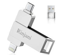 Cle USB 512go pour iPhone Apple Certifié(sans APP),Rinjani Clé USB C pour iPhone 15/16,OTG Android,iOS,iPad,Mac,Tablette,Clef USB 3.0 pour PC,Mémoire Externe Stockage Photo Stick MFI Lightning