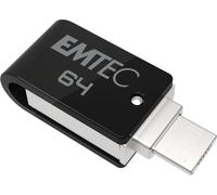 Clé USB 64 Go Dual T260B Mobile&Go - Clef USB 2.0 Pivotante - USB Stick Dual USB-A/micro-USB - Système d'Accroche Pivotant à 360° - Vitesse de Lecture 15MB/s Max - Vitesse d'Écriture 5MB/s M.[F1043]