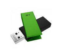 Emtec Clé USB C350 Brick 2.0 64 Go USB 2.0 pivotante en alliage de zinc Noire/Verte