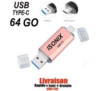 Clé USB 64 GO Type C OTG USB Flash Drive pour appareils Android/PC ROOSE