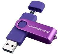 Clé Usb 64Go Usb 2.0 Otg Usb Flash Drive Pour Appareils Android/Pc/Mac (64Go, Pourpre)[CLE8111332]