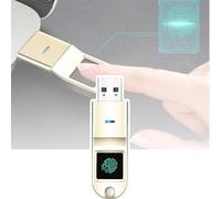 Clé USB à déverrouillage par Empreinte Digitale, USB 3.0, Stockage chiffré sur partition Android/PC, compatibilité Multi-interfaces, Identification précise(Silver+32g)