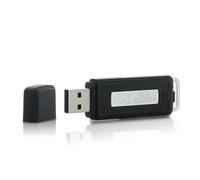 Clé USB audio espion enregistreur - 75h, 4Go - Noir